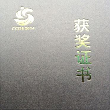 獲獎證書